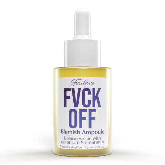 Fvck Off! Acne and Blemish Targeting Ampoule Oil Serum for Clear Skin