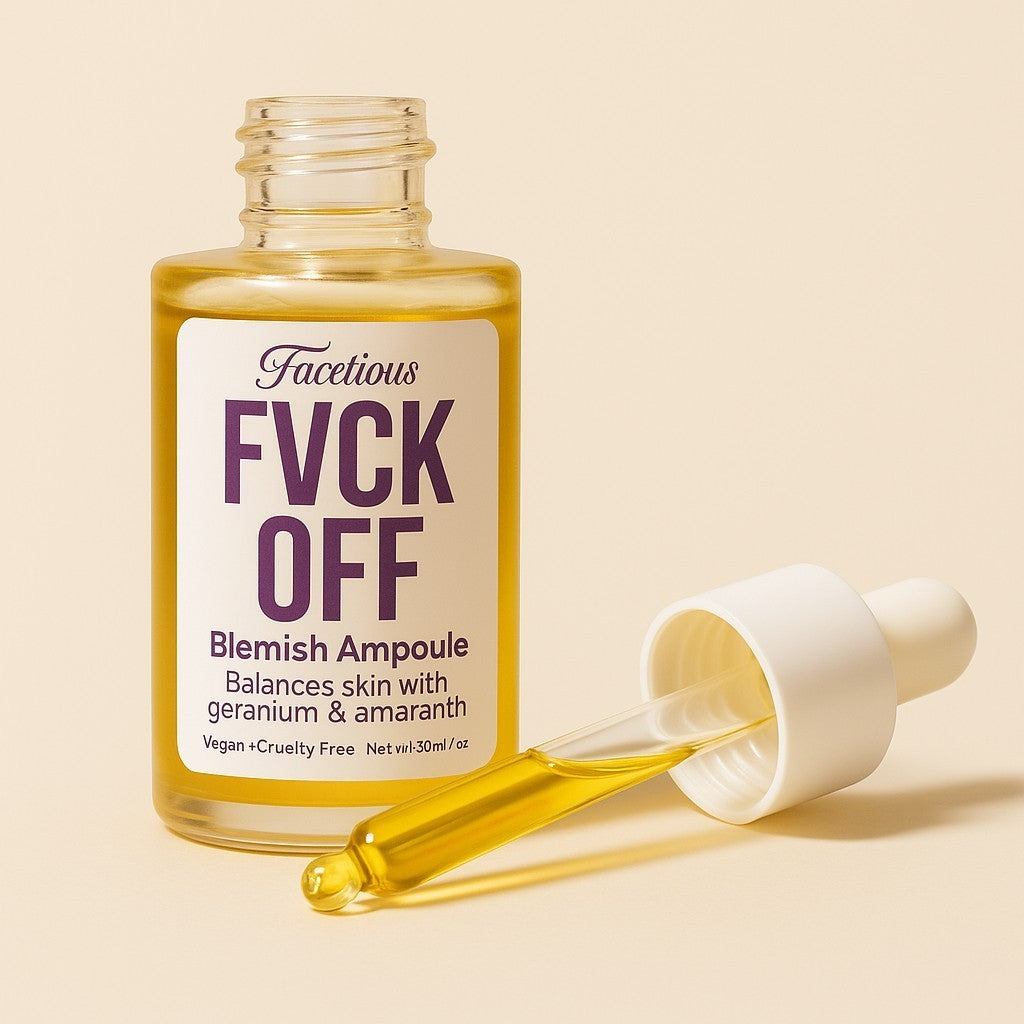 Fvck Off! Acne and Blemish Targeting Ampoule Oil Serum for Clear Skin