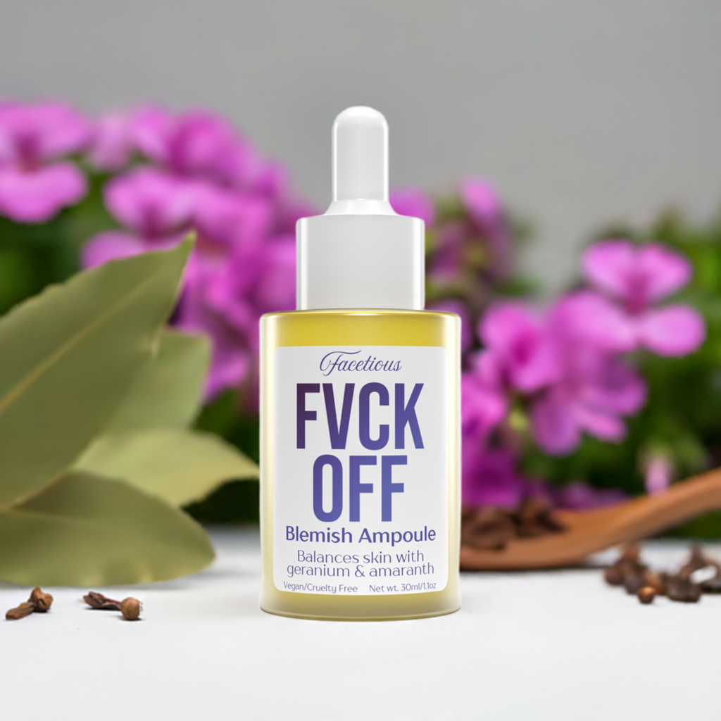 Fvck Off! Acne and Blemish Targeting Ampoule Oil Serum for Clear Skin