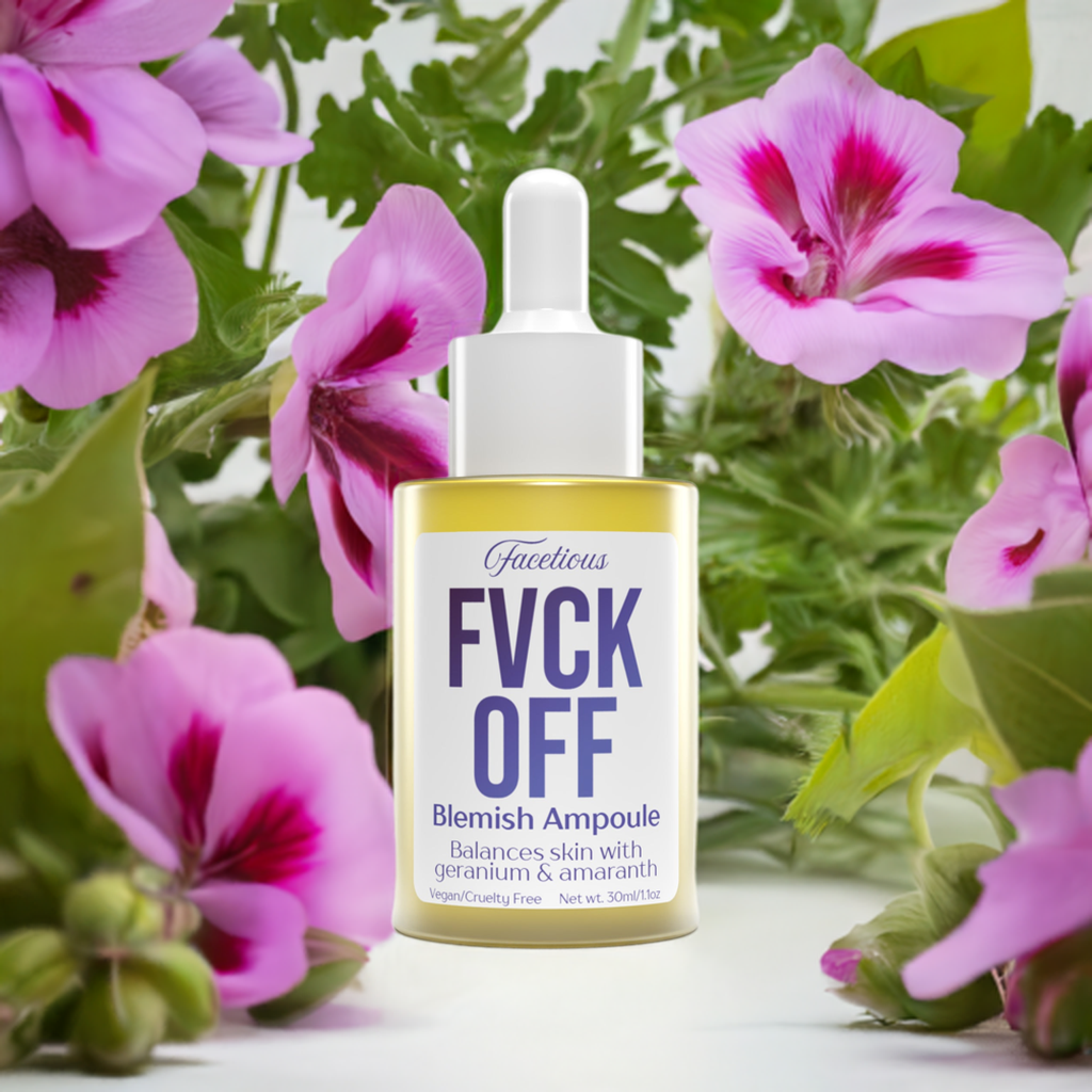 Fvck Off! Acne and Blemish Targeting Ampoule Oil Serum for Clear Skin